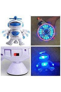 Pilli Müzikli Ve Işıklı Dans Eden Robot Oyuncak ürün fotoğrafı