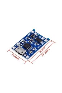 10 Adet Micro Usb Tp4056 Bms 5v 1a Korumalı Lityum Pil Şarj Devresi Powerbank ürün fotoğrafı