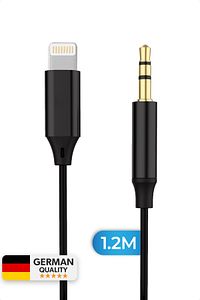 By Deji Iphone Uyumlu Lightning To 3.5mm Aux Ses Kablosu Lightning Stereo Destekli 1.2m ürün fotoğrafı