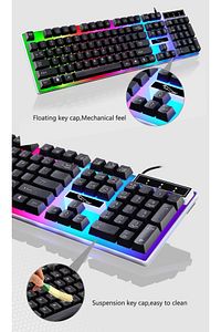 C-59+ Rgb Led Gaming Işıklı Oyuncu Klavye Gaming Oyun ürün fotoğrafı