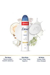Kadın Sprey Deodorant Original 1/4 Nemlendirici Krem Etkili Büyük Boy 200 ml X3 Adet ürün fotoğrafı