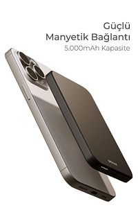 By Deji Magsafe Powerbank 5000 Mah 20w Hızlı Taşınabilir Batarya Iphone 12 13 14 15 16 Pro Max Mini ürün fotoğrafı