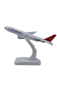 Boeing 777-300 THY 1:400 Ölçekli Metal Model Maket Uçak Masaüstü Sergi Uçak Maketi Koleksiyon Modeli ürün fotoğrafı