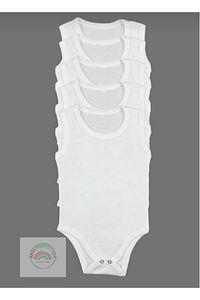 Bebek Basic Penye Zıbın 5'li Set Bisiklet Yaka Atlet Body ürün fotoğrafı