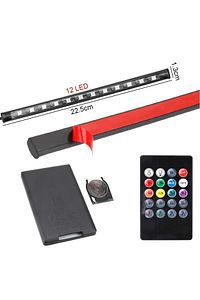 Ayak Altı Led 12 Ledli Lamba Sese Duyarlı Led Müziğe Duyarlı Led ürün fotoğrafı