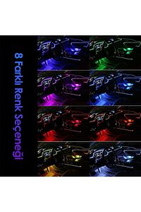 Ayak Altı Led 12 Ledli Lamba Sese Duyarlı Led Müziğe Duyarlı Led ürün fotoğrafı