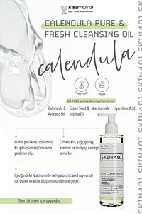 Kalendula Saf & Tazeleyici Cilt Temizleme Yağı 200 ml ürün fotoğrafı
