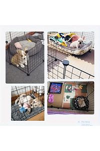 Evcil Hayvan Kedi Tavşan Ginepig Oyun Evi Ve Köpek Çiti 12 Panel Galvaniz ürün fotoğrafı