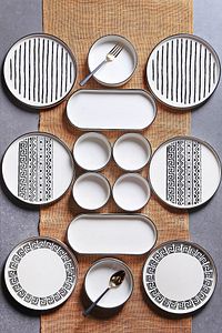 14 Parça 6 Kişilik Stackable Sio Savior Kahvaltı Takımı - Lüx Kahvaltılık Sunum Seti Tabağı ürün fotoğrafı