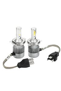 Yeni Model - Zenon H4 Led Araba Far Ampül Xenon Led Uzun Kısa 10800 Lümen Şimşek Etkili 6000k ürün fotoğrafı