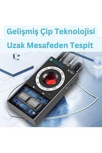 Böcek Bulucu Dedektörü ( Gizli Kamera, GPS Takip, Mikrofon ve Ses Kayıt Cihazı Tespit Edici ) ürün fotoğrafı