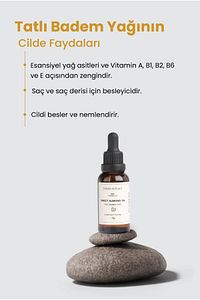 Tatlı Badem Yağı Soğuk Sıkım %100 Saf 30 Ml ürün fotoğrafı