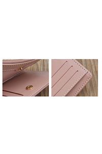 Kadın Pembe Deri Kartlık Cüzdan ürün fotoğrafı
