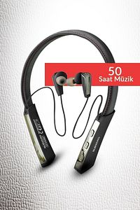Ep99 Kablosuz Bluetooth Kulaklık Wıreless Stereo - Boyun Askılı Deri Sporcu Kulaklığı Super Bass ürün fotoğrafı