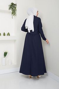 Kadın Giyim Abiye Moda Etek-ceket Ikili Takım 2699 Lacivert ürün fotoğrafı