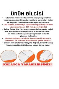 Tüm Ütülere Uyumlu Teflon Ütü Tabanı Yanmaz Yapışmaz Kumaşı Parlatmadan Koruyan Ütü Taban Altlığı ürün fotoğrafı