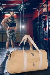 Unisex Önü Cepli Uzun Askılı Kadın Ve Erkek Kullanabilir Seyahat Fitness Ve Spor Çantası ürün fotoğrafı