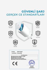 By Deji Iphone 8 X Xs Xr 11 12 13 14 / Pro Max Mini Plus Cihazları Hızlı Şarj Aleti 20w Lightning ürün fotoğrafı