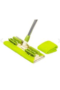 ( 1 Adet Yedek Bez Hediyeli ) Yer Mopu Fayans Duvar Yüzey Temizlik Mikrofiber Paspas Mandallı Mop ürün fotoğrafı