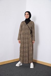 Mevsimlik Yandan Bağlamalı Kadın Namaz Elbisesi, Terletmeyen Namaz Kıyafeti, Dökümlü Ferace ürün fotoğrafı