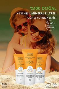 %100 Doğal Bebek Güneş Kremi-leke Karşıtı Mineral Filtreli Yüksek Koruma 50spf Uva Uvb 50ml ürün fotoğrafı