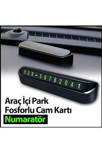 Araç Içi Park Telefon Numarası Fosforlu Numaratör Oto Cam Kartı ürün fotoğrafı