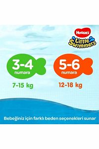 Little Swimmers Mayo Bebek Bezi 7-15 kg 12'li ürün fotoğrafı