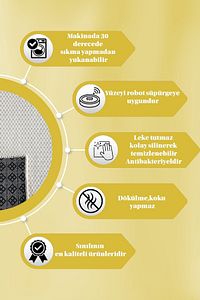 Kaymaz Tabanlı Kesme Kabartmalı Salon Koridor Mutfak Hali Beyaz Yolluk Vzr 7004 Beyaz ürün fotoğrafı