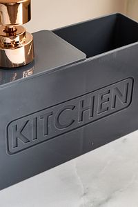 Kitchen Gri Sünger Hazneli Mutfak Sıvı Sabunluk 13198 ürün fotoğrafı