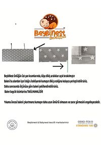 Balenli Yıldızlar Model 100x80 Cm Emzirme Önlüğü Emzirme Örtüsü Fonksiyonel ürün fotoğrafı