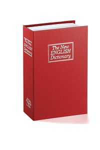 Altın Para Saklama Kutusu Kitap Görünümlü Çelik Kasa Kilitli Para Kumbara Anahtarlı Günlük ürün fotoğrafı