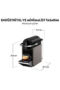 C62 Pixie Espresso Kahve Makinesi,Titan ürün fotoğrafı