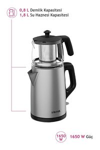 Al 795 Ic Cam & Inox Çay Makinesi ürün fotoğrafı