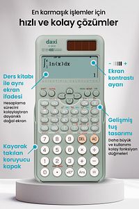 X-900 552 Fonksiyonlu Bilimsel Hesap Makinesi, Mint Yeşili ürün fotoğrafı