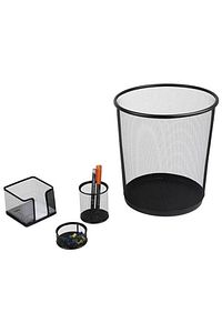 Metal Ofis Seti 4'lü Çöp Kutulu Glb001 Fx ürün fotoğrafı