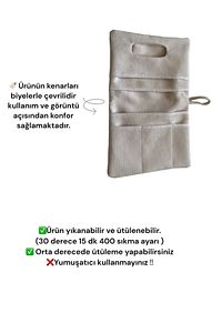Bebek Alt Açma Bakım Çantası Organizer Krem ürün fotoğrafı