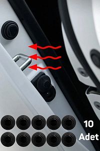 Araba Kapısı Darbe Ve Ses Emici Pad Seti Araç Kapısı Bagaj Kapağı Darbe Ve Ses Emici 10 Adet ürün fotoğrafı
