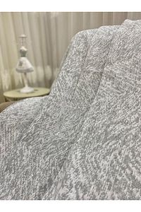 Lüks Pamuklu Koltuk-çekyat Örtüsü Gri Rengi 170x220 Çift Taraflı Terletmez Kaymaz Toplanmz ürün fotoğrafı