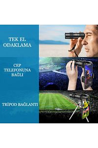 10-300x40 Zoom Dürbün Monoküler Termal Teleskop Telefon Tutucu Avcılık Kamp Kuş Gözlemciliği ürün fotoğrafı