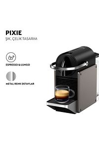 C62 Pixie Espresso Kahve Makinesi,Titan ürün fotoğrafı