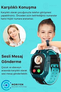 Btk Kayıtlı Çocuklar Için Sim Kartlı Kameralı Ortam Dinleme Konum Takip Özellikli Çocuk Akıllı Saat ürün fotoğrafı