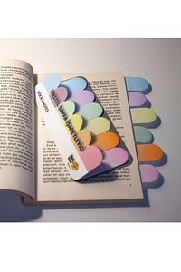 Pastel Renkli Kitap Sayfa Işaretleyici 6 Renkli ürün fotoğrafı