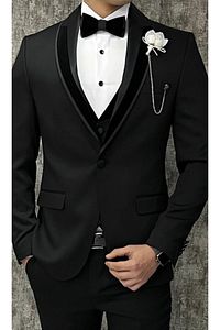Damatlık Takım Elbise Smokin Slim Fit ürün fotoğrafı