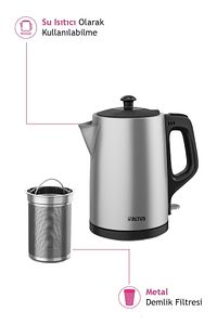 Al 795 Ic Cam & Inox Çay Makinesi ürün fotoğrafı
