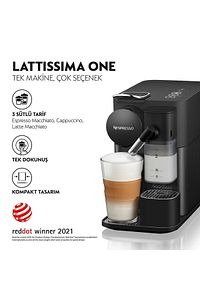 F121 Latissima One Süt Çözümlü Espresso Kahve Makinesi,Siyah ürün fotoğrafı
