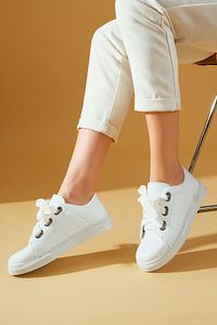 Beyaz Kadın Spor Sneaker Casuel Günlük Ayakkabı ürün fotoğrafı