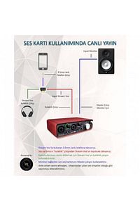 Streamvox St1 G Stereo Input Canlı Yayın Sinyal Kablosu ürün fotoğrafı
