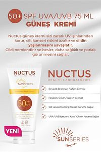 Güneş Kremi 50+ Spf Uva/uvb 75 Ml Krem ürün fotoğrafı