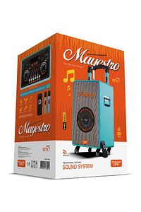 Şarjlı Çift Mikrofonlu Ses Sistemi Karaoke Sistemi Taşınabilir Amfi MTX7 Bluetooth Hoparlör ürün fotoğrafı