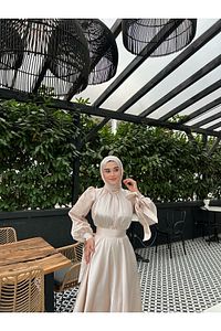 Lia Abiye Bej ürün fotoğrafı